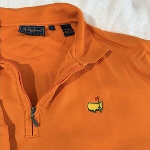 Bobby Jones Masters Golf Orange Quarter-Zip Pullover